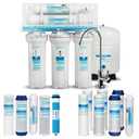 Geekpure 5-Stage Reverse Osmosis RO Drinking Water Filter System with Extra 7 Filters-75 GPD