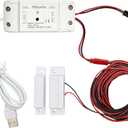 Tuya Smart WiFi 5V garage door opener controller Garage Open Close Monitor,wireless APP Remote Control Magnetic Door sensor,Compatible with Alexa Echo Google Home