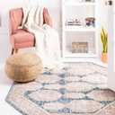 Unique Loom Lola Collection Area Rug - Bold (7' 10" Octagon, Blue/Light Blue)