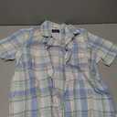 The Children's Place boys Short Sleeve Button Up Shirt (Blue) XL