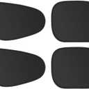Shakas 4 PCS Side Window Shade, Front and Rear Windows Heat-Insulating Sun-Proof Sight Protection Plate, Adsorption Installation Foldable Storage Privacy Cover, for Cars Interior Accessory (Black)