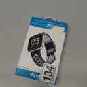 WITHit Designer Replacement Band for Fitbit Versa/Versa 2  Secure, Adjustable, Fitbit Watch Band Replacement with Magnetic Closure, Fits Most Wrists (Black/Gray Sport Silicone)