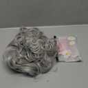 Old Lady Wig Costume Set for Women Grey Granny Wig Heat Resistant Synthetic Grandma Cosplay Wig for 100th Days of School Cosplay Halloween Party