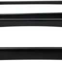 Guyker Curved Bottom Metal Humbucker Pickup Mounting Ring Set - Bridge and Neck Pickups Cover Frame Replacement Compatible with Les Paul LP Style Electric Guitar or Precision Bass(2PCS, Black)