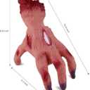 Green Convenience Halloween Decorations Crawling Hand,Halloween Automatic Crawl with Spooky Music Battery Powered Lifelike Scary Can Glow and Moving Hand for Costume Party Holiday Decorations