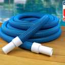 Poolmaster Manual Pool Vacuum Hose, 40 Ft x 1-1/2 for Inground & Above Ground Pools, Not for Automatic Cleaners, Kink-Free, Heavy Duty Pool Cleaner Hose with Swivel Cuff Made in USA