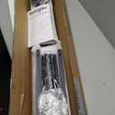 Huuger 110.2 Inch Sofa Table with Power Outlets, 23.9-34.4 Height Adjustable Range, Behind Couch Table with USB-C Ports, Sofa Tables Narrow Long, Skinny Console Table, Small Spaces, Rustic Brown