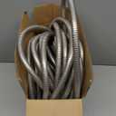 VEVOR Metal Garden Hose 25 ft, Rust Proof Stainless Steel Water Hose, Heavy Duty Backyard Hose with 10 Function Nozzle, No-Kink & Flexible Water Pipe, Lightweight Metal Hose for Yard, Outdoor