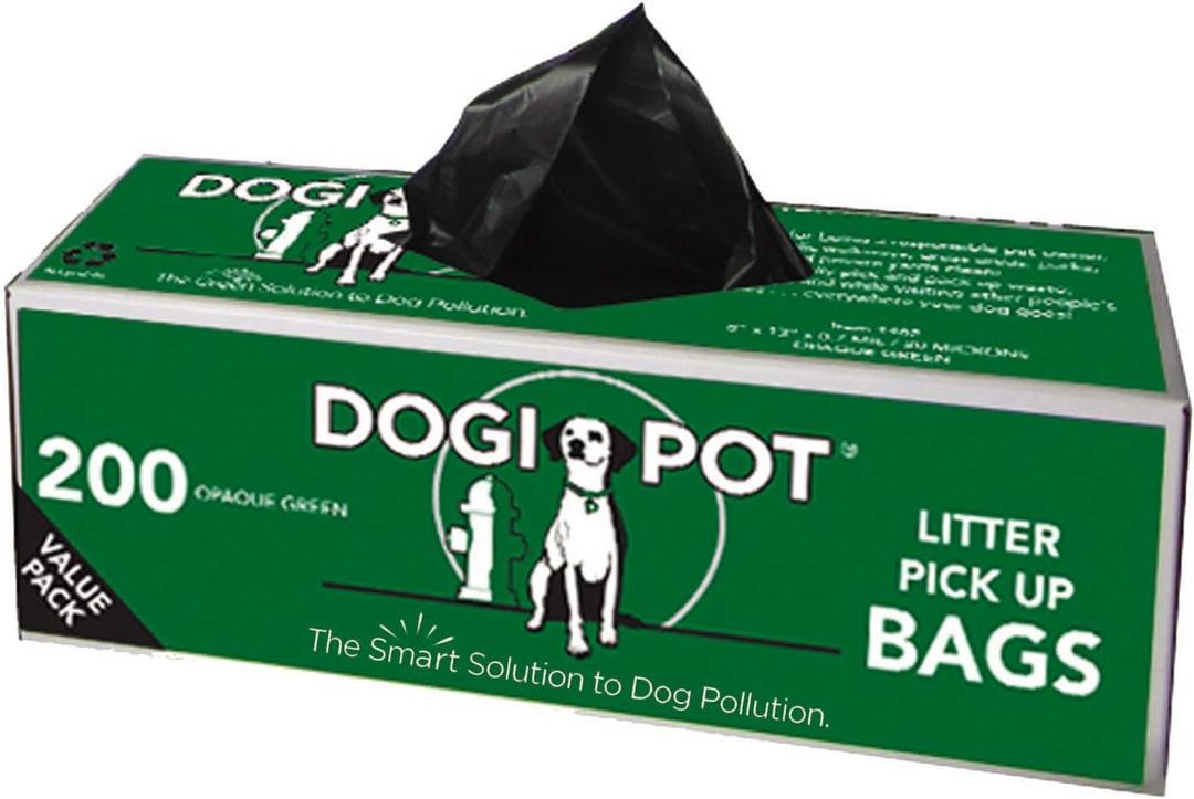 DOGIPOT 1402-20 20 Roll Case, Litter Pick up Bag Rolls, 200 Bags per Roll (4000 Bags)