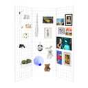 Commercial Grade Gridwall Panels – Z Unit Includes Three 2' X 6' Panels White Finish Works with All Grid Fixtures and Accessories