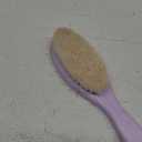 Wooden Baby Hair Brush - Cradle Cap Baby Brush with Soft Goat Bristles, Perfect Gentle Scalp Newborn Comb for Infant, Girls, Boys, Bath Essentials (Thistle, Oval)