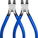 Wire Cutters 2 Pack, 6.5 inch,KAIHAOWIN Flush Cutters Diagonal Cutters Side Cutters Precision Ultra Sharp Spring Loaded Wire Snips Clippers Dikes Cutting Pliers Small for Crafting Jewelry Making,Blue