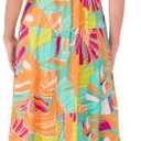 Vince Camuto Women's Printed Four Tier Maxi Dress - XL