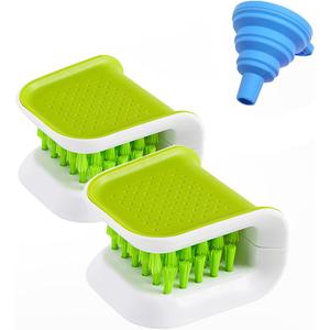 Blade Knife Cleaner 2PCS Kitchen Washing Brush Chopsticks Cutlery Cleaning Brush Double-Sided Knife Scrubber