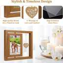 46 inch Pet Memorial Photo Frame, dog passing away gifts Rotating Wooden Picture Frame, Keepsake Remembrance Sympathy Gift for Loss of Dog or Cat