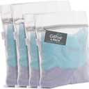 HOME GENIE Durable and Gentle Mesh Laundry Bags for Washing Delicates, Silicone Zipper, Machine Safe for Bras Lingerie Baby Garments, Net Bag for Tangle Free Wash Dry, Travel, 4 Pk Medium and Large