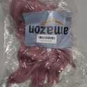 VCKOVCKO Pink Wavy Wig With Air Bangs Gift for Lady and Girls Women's Short Wigs Curly Wavy Shoulder Length Synthetic Wig for Women Daily Use Colorful Wigs(12", Purple Pink)