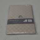 Seorsok Compatible with MacBook Air 13 Inch Case2022 2021 2020 2019 2018 Release A1932 A2179 M1 A2337 Touch ID,Elegant Leather Plastic Hard Shell Case Transparent Keyboard Cover,Beige PVC Grid (Air 13 case(A1932 A2179 M1 A2337), Beige checkerboard grid)