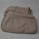 NICETOWN Linen Cream Curtains 90 inches Long, Rod Pocket & Back Tab Flax Linen Burlap Semi Sheer with Light Filtering Privacy Window Treatments for Bedroom/Living Room, W52 x L90, 2 Pieces