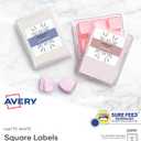 Avery Printable Blank Square Labels, 2" x 2", Matte White, 120 Customizable Labels (22816)