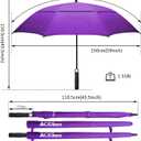 ACEIken Golf Umbrella Large 58/62/68 Inch Automatic Open Golf Umbrella Extra Large Oversize Double Canopy Vented Umbrella Windproof Waterproof for Men and Women