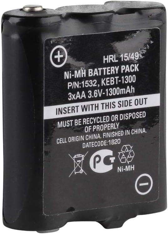 Motorola 1532 1300 mAh NiMH Rechargeable High-Capacity Battery Pack (Black)