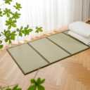 Houseables Tatami Mat, Tatami Mattress, Japanese Sleeping Mat, Japanese Floor Mattress, Twin XL, 80x40, Bamboo Sleeping Rug, Kotatsu Floor Bed, Futon, Goza, Traditional, Rush Grass, Folding, Anti-Slip