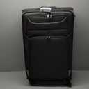 Coolife Luggage 4 Piece Set Suitcase Spinner TSA Lock Softshell lightweight (gray)