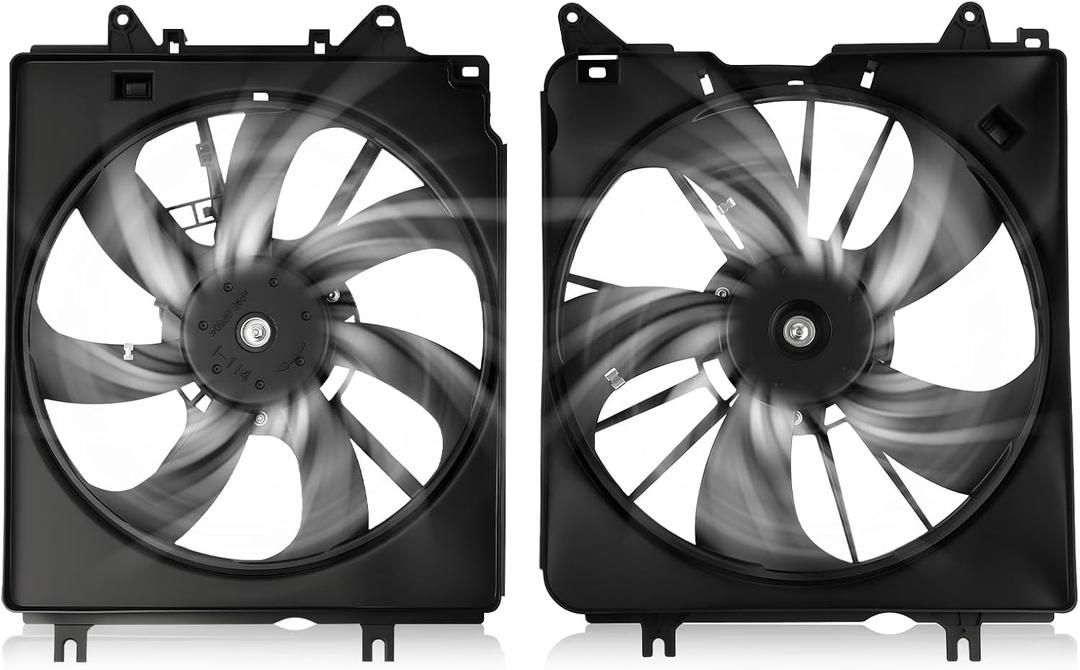 611550 601550 Radiator Cooling Fan Assembly Fits for 2017 2018 2019 2021 2022 Honda CR-V CRV 1.5L HO3115169 HD60075A, Pack of 1 