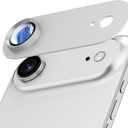 Camera Lens Protector for iPhone Air, Aluminum Alloy Sapphire Glass Camera Cover Screen, Anti-drop, Case Friendly-Cloud White