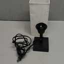 Small Table Lamp for Bedroom - Bedside Lamps for Nightstand, Minimalist Night Stand Light Lamp with Square Fabric Shade, Desk Reading Lamp for Kids Room Living Room Office Dorm (12.8in, Cream & Black)