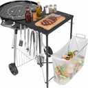 GRISUN Adjustable Grill Side Table for Weber 22 and 26 Inch Grills