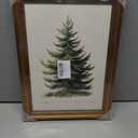 WHASAYART Gold Framed Vintage Wall Art Christmas Tree Print for Living Room Christmas Pictures Botanical Pine Tree Painting Shelf Decor Winter Cottagecore Room Aesthetic Xmas Holiday Decorations Gift