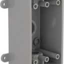 BELL PSB37550GY Single-Gang Weatherproof Three 1/2 in. or 3/4 in. Threaded Outlets, 2 in, Gray