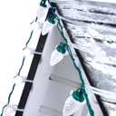 C9 LED Christmas Lights Outdoor, 68 Ft 100 LED C9 String Light with 100 All in One Clips, Connectable Waterproof Christmas Tree Lights for Outside Roofline Backyard Garden Decor, Pure White 2 Pack (136 Feet)