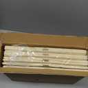 SpaceAid 8 Pack Bed Sheet Organizers and Storage, Foldable Sheet Organizer for Linen Closet, Sheets Set Folder Keeper with Window XL (Queen & King Size) Bedding Container (Beige, 8 Pack)