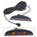 Car Parking sensors,4 Reverse Backup Parking sensors kit with LED Display, Reverse Gear Audio Buzzer Alarm kit, 2.5m Sensor Wire for Cars Van SUV (Black)