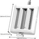 Pasta Maker Attachment for Kitchenaid/Cuisinart Stand Mixers, 3-in-1 Noodle Maker Pasta Roller Fettuccine Spaghetti Cutter and Cleaning Brush, Kitchen aid Accessories- Pasta Roller and Cutter Set