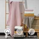 SK Studio 6 Piece Waffle Bath Towel Set, Cotton Hotel Large Absorbent Quick Dry with 2 Towels, 2 Hand Towels, 2 Washcloths for Spa Yellow