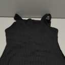 Women's Sexy Bodycon Tank Dresses Sleeveless Ribbed Knit Midi Club Dresses, Size: L
