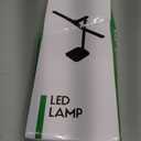 CHARYJOD LED Desk Lamp for Office Home, Height Adjustable Architect Desk Light with USB Adapter, Stepless Dimming Desk Lamp Light for Reading, Study, Workbench (Black)