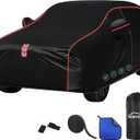 SUV Car Cover, All-Around Fastening 60s Quick-Install, 4 Upgrades for SUV 182in-190in for Car Cover Waterproof All Weather
