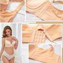 Plus Size Push Up Bra for Women Hide Back Fat Smoothing Bra Seamless Underwire T-Shirt Bra (Pink), 44D