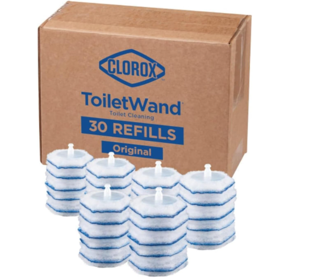 Clorox ToiletWand Disinfecting Refills, Disposable Wand Heads, 30 Count 