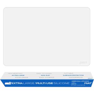 GASAR, Extra Large, Thick, Silicone Mat for Kitchen Counter, Heat Resistant Mat, Countertop Protector, Non-Slip, Easy to Clean, Cuttable, 25 x 17 Inches, Semi-Transparent