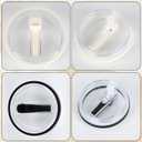 32 oz Tumbler Flip Straw Lid Replacement Fit for HydroJug Traveler,2 Pack Leak Proof Lid,Replacement Spill Proof Reusable Tumbler Cover Compatible with 32oz HydroJug Cup Accessories (Red)