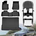 DrCarNow for Mercedes Benz GLC 300 Floor Mats 2022 2021 2020 2019 2018 2017 2016 (Not Fit GLC Coupe Series), All Weather Custom Fit for Mercedes Benz GLC Floor Mats for Benz GLC 300 Cargo Trunk Liner