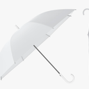 RUMBRELLA UV Stick Umbrella Auto Open UPF 50+ with J Hook Handle 51IN