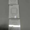 3 x 2 Pack Case for Apple Watch Screen Protector, Hard PC Case with Tempered Glass Protective Cover Guard Bumper, Slim Apple Watch Cover for iWatch Series 11 Series 10 - Black/Black 46mm