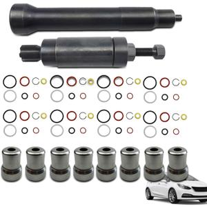 Injector Sleeve Cup Removal Tool and Install Kit AB-E721-60TK 3302 For Ford Powerstroke 6.0L 2003 2004 2005 2006 2007 2008 2009 2010